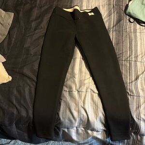 Black Fleece Lined Leggings